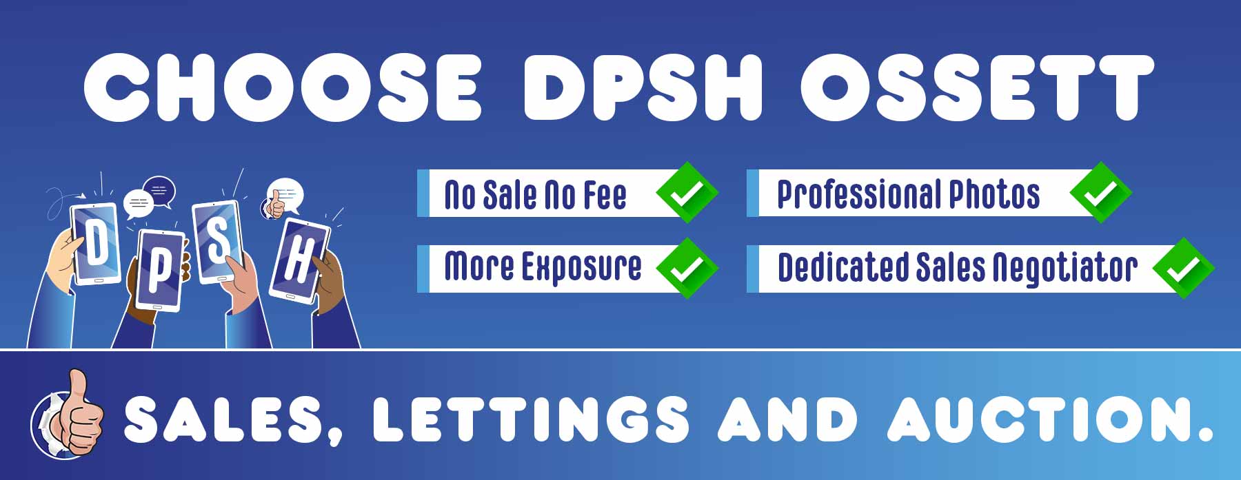 DPSH estate agent Ossett Horbury Tingley and Dewsbury.